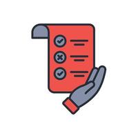 multiple choice icon. .Editable stroke.linear style sign for use web design,logo.Symbol illustration. vector
