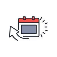 365 days icon. .Editable stroke.linear style sign for use web design,logo.Symbol illustration. vector
