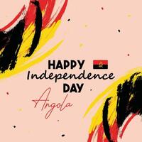 Honoring Angola Journey to Independence and Freedom vector