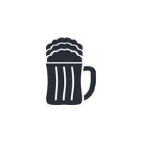 beer icon. .Editable stroke.linear style sign for use web design,logo.Symbol illustration. vector