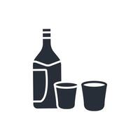 alcohol icon. .Editable stroke.linear style sign for use web design,logo.Symbol illustration. vector