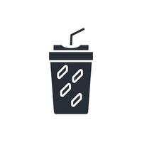 soda icon. .Editable stroke.linear style sign for use web design,logo.Symbol illustration. vector