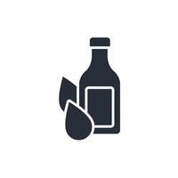 Bottle icon. .Editable stroke.linear style sign for use web design,logo.Symbol illustration. vector