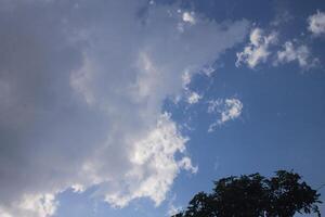 white clouds in the sky photo