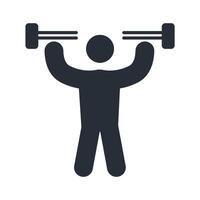 strength training icon. .Editable stroke.linear style sign for use web design,logo.Symbol illustration. vector