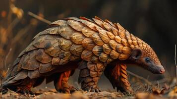 a close up of a small animal on the ground photo