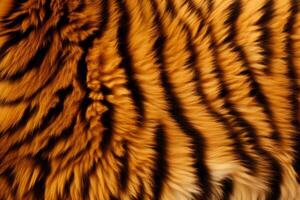 Captivating Tiger fur background. Generate Ai photo