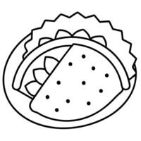Taco coloring pages - free printable coloring pages vector