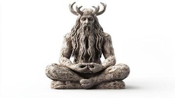 essence of Vili a Scandinavian god seated in a tranquil meditation to symbolize wisdom and creation within Norse mythology showcasing intricate details. photo