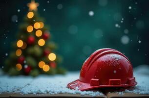 Merry Christmas and New year 2025. the concept of construction and renovation of apartments, houses. Place for the text photo