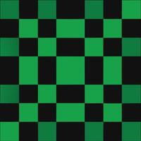 A green and black checkered pattern vector