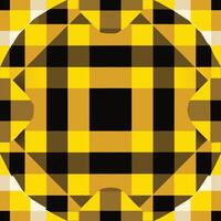 A yellow and black checkered pattern vector