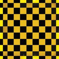 Yellow and black checkered background vector