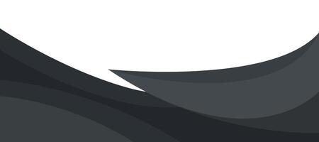 Abstract elegant business black gray curve background illustration design. Header footer style vector