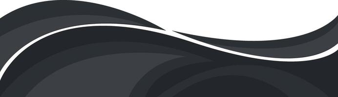 Curved header footer abstract style grey gray border frame illustration banner background design vector