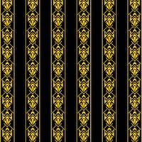 gold ethnic pattern design background vector