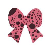 A bow or ribbon in a flat style vector