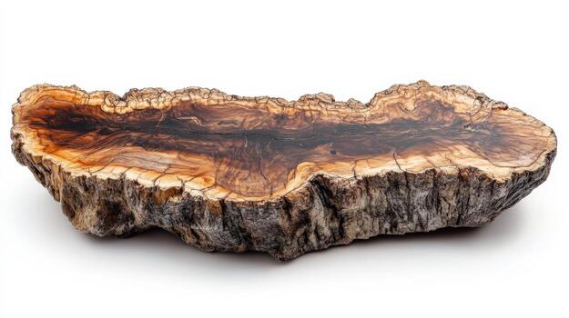 A tree stump with a wood grain pattern photo