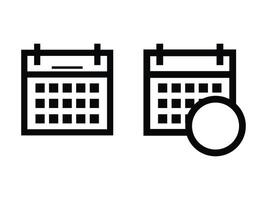 Digital calendar icon tool symbol for background advertising vector
