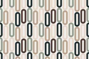 Round lines geometric shapes earthy abstract seamless repeat pattern vector