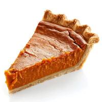 a piece of pie that is sitting on a table photo