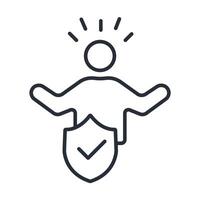 Integrity icon. .Editable stroke.linear style sign for use web design,logo.Symbol illustration. vector