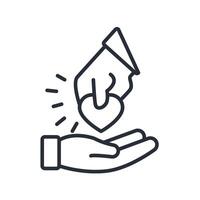 loyalty icon. .Editable stroke.linear style sign for use web design,logo.Symbol illustration. vector