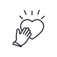 honesty icon. .Editable stroke.linear style sign for use web design,logo.Symbol illustration. vector