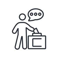Swear icon. .Editable stroke.linear style sign for use web design,logo.Symbol illustration. vector