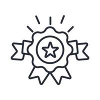 trusted icon. .Editable stroke.linear style sign for use web design,logo.Symbol illustration. vector