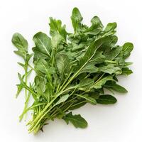 a bunch of green leafy vegetables on a white surface photo