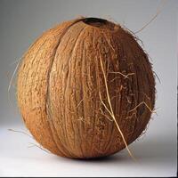 a large coconut that is sitting on a table photo