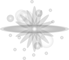 Light effect on transparent background, glare, beautiful diffused light png