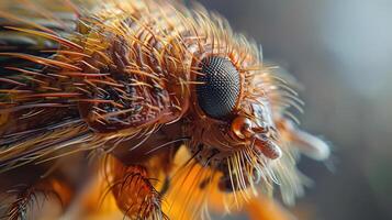 a close up picture of a fly insect photo