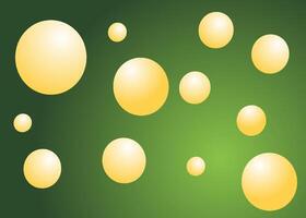 A green background with many yellow eggs vector