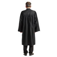 Judge in judicial robe standing with back to camera photo