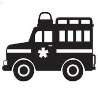 Emergency Vehicle Icon for Healthcare Services vector