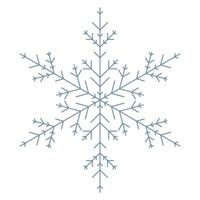 snowflake shape isolated vector