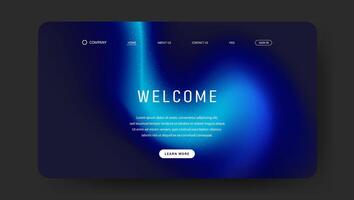 landing page web background with gradient mesh, Website UI design vector