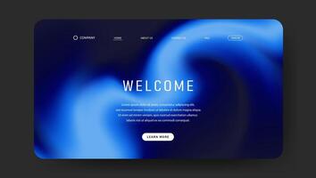 abstract landing page background with gradient mesh, Website UI design vector
