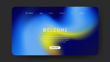 trendy landing page background with gradient mesh, Website UI design vector