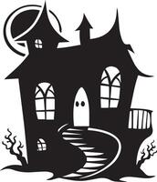 Halloween Ghost house for designer vector