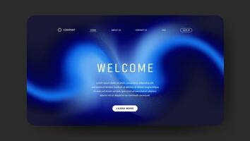 gradient mesh landing page background with gradient mesh, Website UI design vector