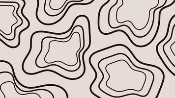 Abstract texture background with monochrome wavy stripes. Fluid linear organic shapes pattern vector