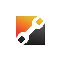 A wrench and wrench icon on a white background vector