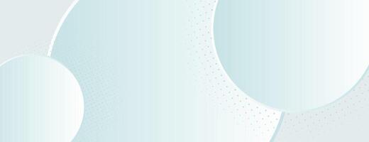 white abstract background with overlapping circles and dots vector