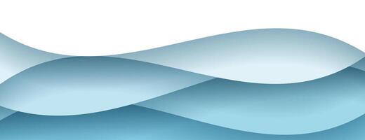 blue and white wave paper layer abstract background. suitable for desktop wallpaper or modern design project vector