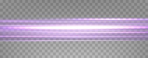Speed rays, velocity light neon flow, zoom in motion effect, purple glow speed lines, colorful light trails, stripes. vector