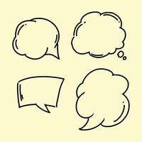 Set of Speech Bubbles vector