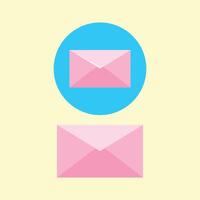 Mail icon set. Envelope icon, email message icon. vector